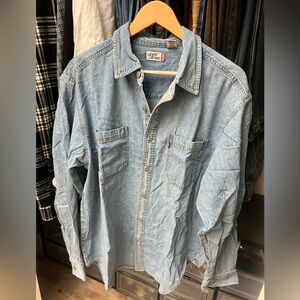 VINTAGE LEVIS Jean Button Down Top